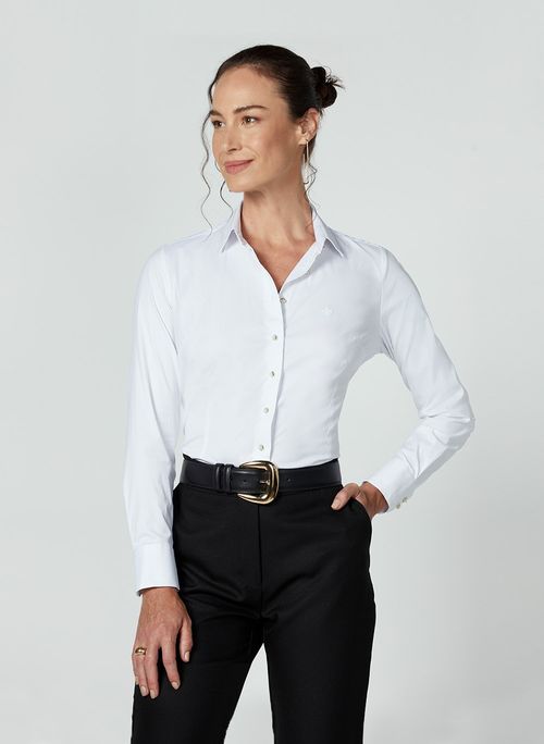 Camisa Slim Elastano Dudalina Feminina