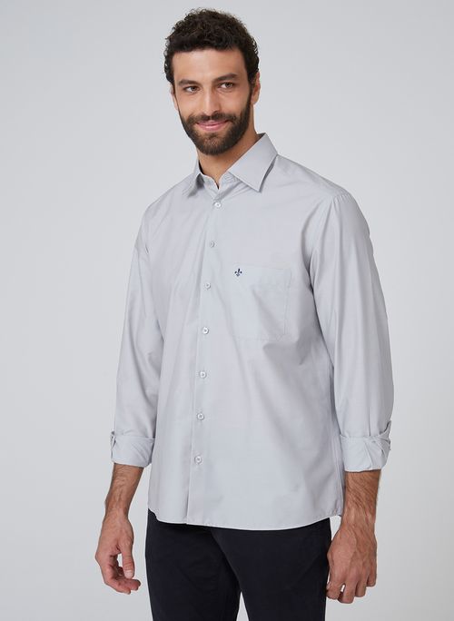 Camisa Dudalina Tricoline Lisa Masculina