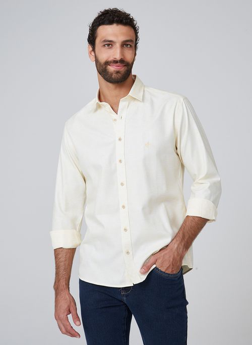 Camisa Slim Space Dye Dudalina Masculina