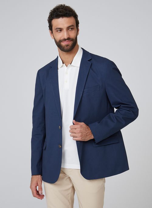 Blazer Sarja Classic Marinho Dudalina Masculino