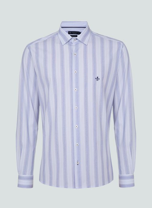 Camisa Slim Listrada Dudalina Masculina