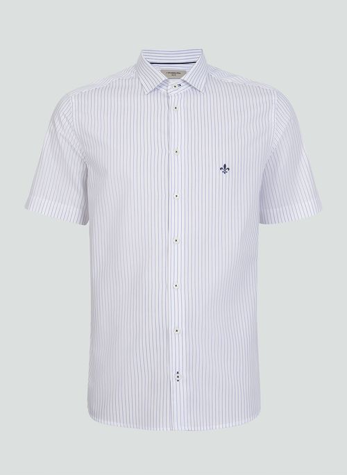 Camisa Slim Listrada Dudalina Masculina