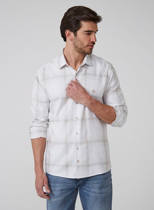 Camisa Slim Space Dyed Dudalina Masculina