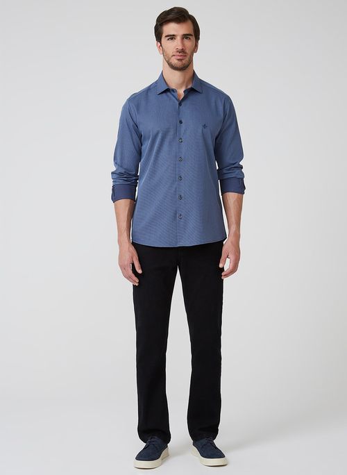 Camisa Slim Maquinetada Dudalina Masculina