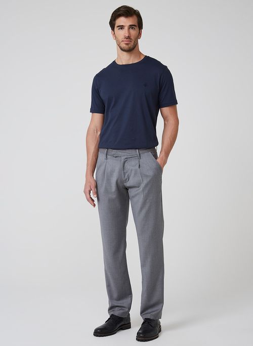 Calça Alfaiataria Pregas Dudalina Masculina