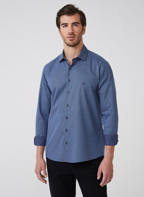 Camisa Slim Maquinetada Dudalina Masculina