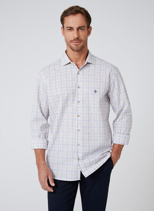 Camisa Comfort Xadrez Dudalina Masculina