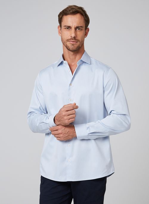 Camisa Slim Twill Fio 100 Dudalina Masculino