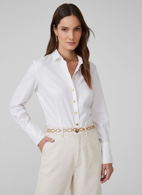 Camisa Slim Maquinetada Dudalina Feminina