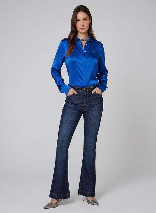 Camisa Slim Seda Dudalina Feminina