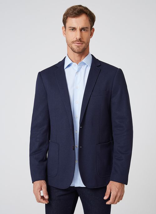 Blazer Malha Textura Dudalina Masculino