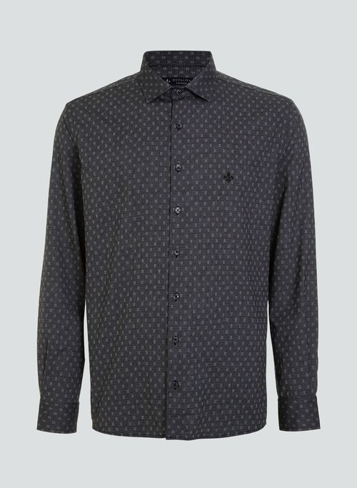 Camisa Comfort Maquinetada Dudalina Masculina