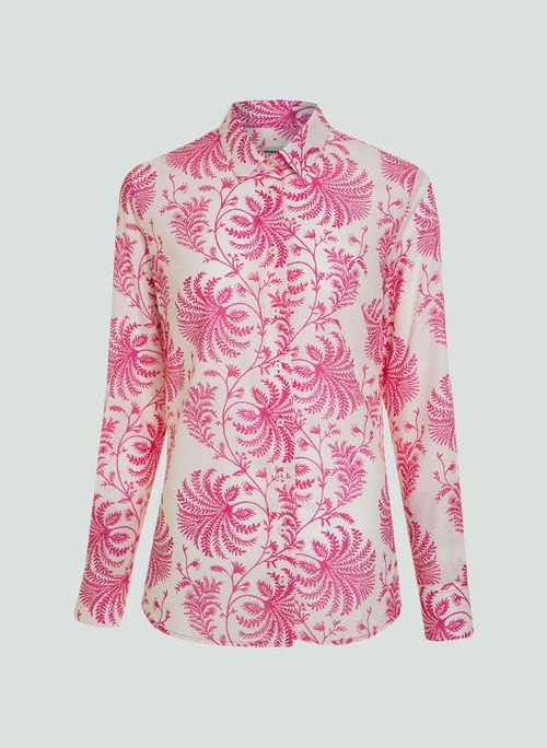 Camisa Regular Folhagem Dudalina Feminina