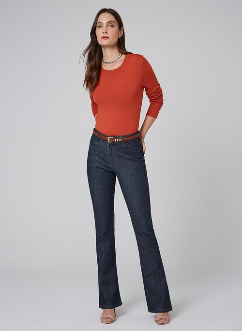 Calça Jeans Bootcut Comfort Dudalina Feminina