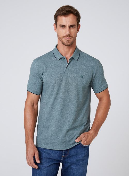 Polo Moline Chambray Dudalina Masculina