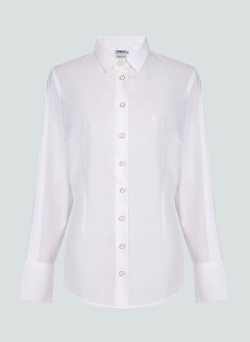 Camisa Slim Detalhe Manga Dudalina Feminina