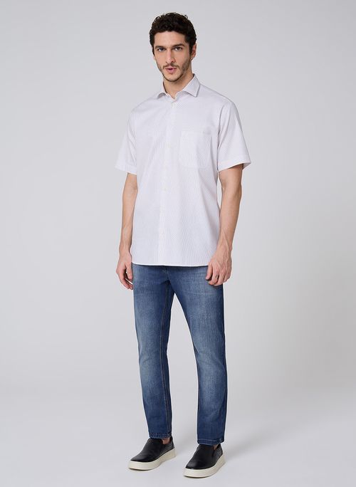 Camisa Comfort Maquinetada Dudalina Masculina