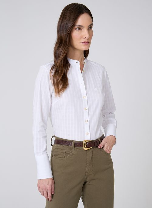 Camisa Relaxed Maquinetada Xadrez Dudalina Feminina