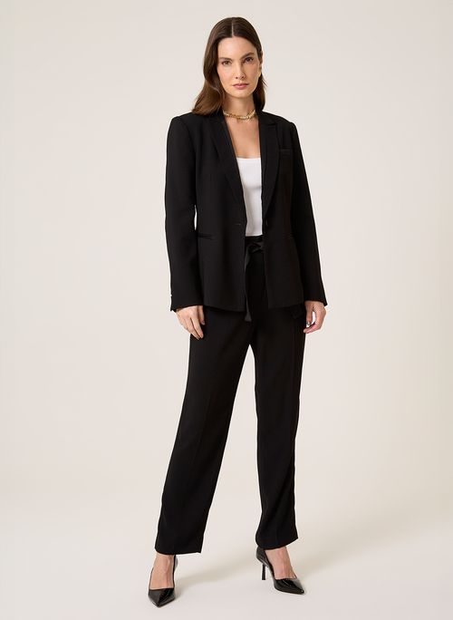 Blazer Slim Crepe Dudalina Feminino