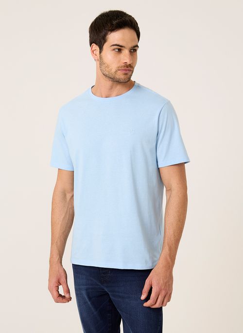 Camiseta Decote Careca Micro Listras Dudalina Masculina