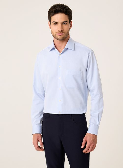 Camisa Comfort Maquinetada Dudalina Masculina