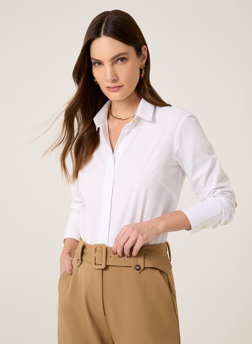 Camisa Relaxed Mix Botões Dudalina Feminina