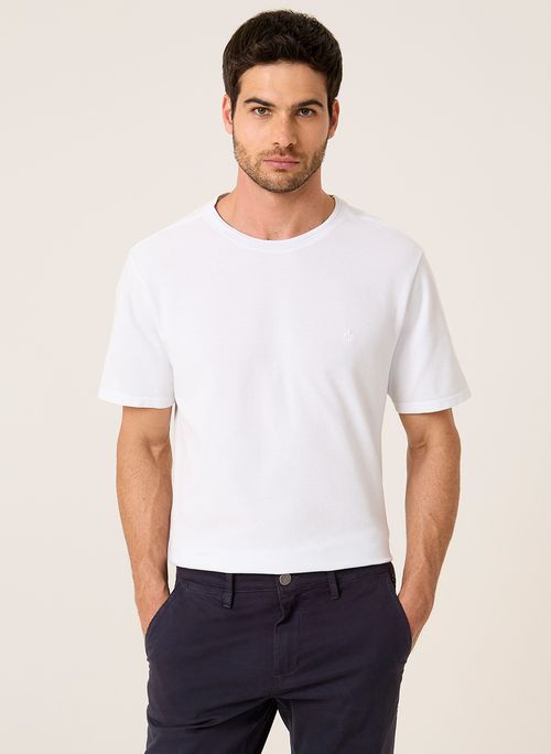 Camiseta Decote Careca Favo Dudalina Masculina