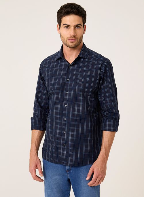 Camisa Slim Space Dyed Dudalina Masculina