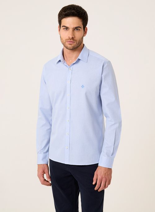 Camisa Slim Fio Tinto Vichy Dudalina Masculina