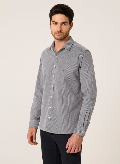 Camisa Slim Fio Tinto Vichy Dudalina Masculina