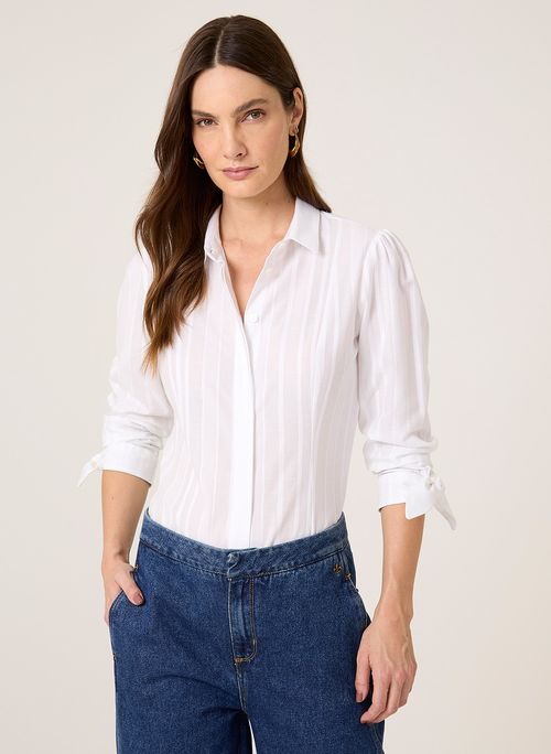 Camisa Slim Maquinetada Dudalina Feminina