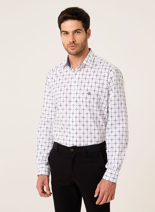 Camisa Milano Fio Tinto Xadrez Dudalina Masculina