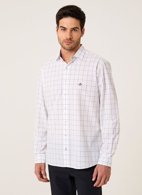 Camisa Milano Fio Tinto Xadrez Dudalina Masculina