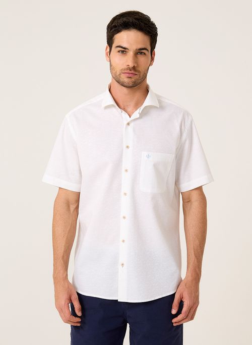 Camisa Comfort Jacquard Dudalina Masculina