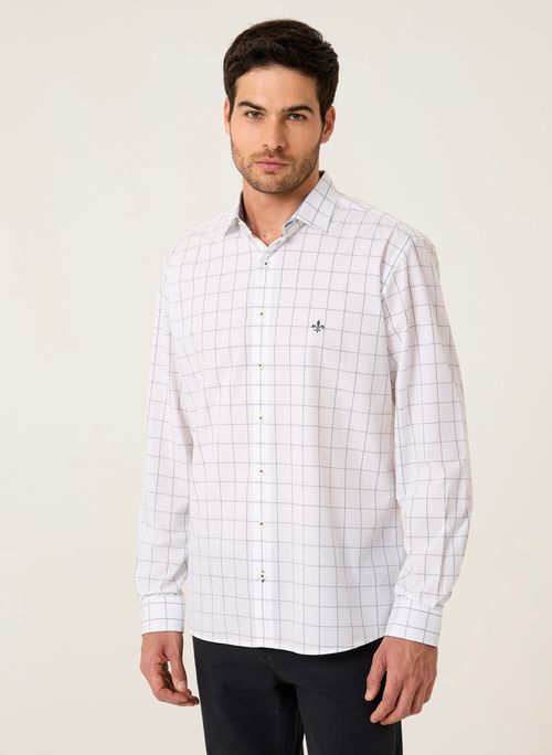 Camisa Milano Fio Tinto Xadrez Dudalina Masculina