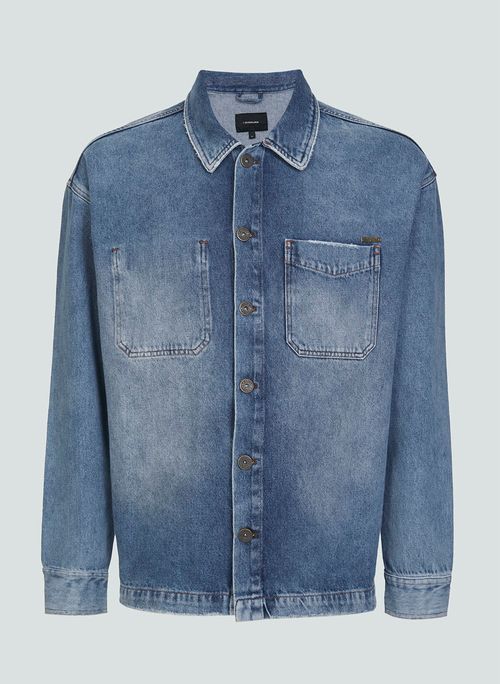 Overshirt Denim Jeans Vintage Dudalina Masculina