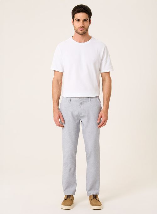 Calça Chino Right Oxford Dudalina Masculina