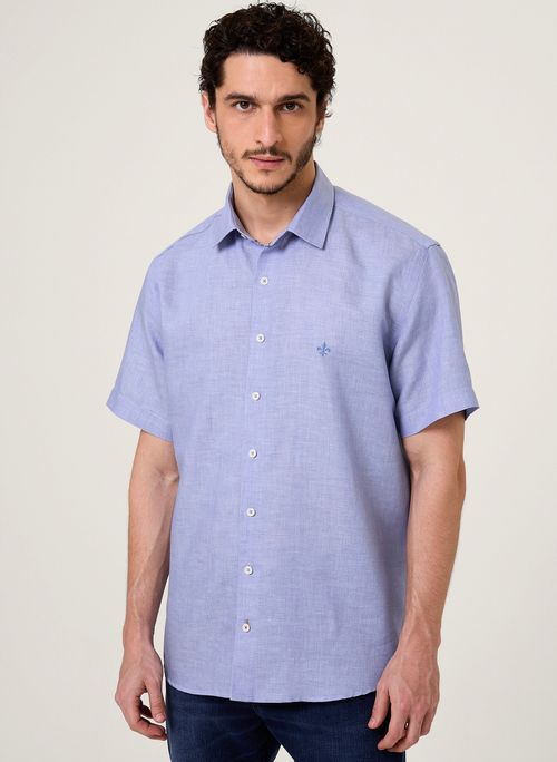 Camisa Comfort Linenblend Dudalina Masculina