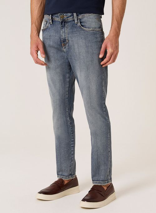 Calça Jeans Slim Sobretinto Dudalina Masculina