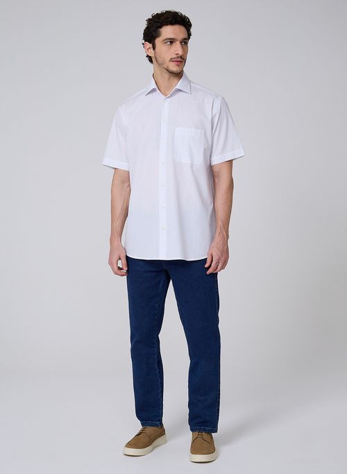 Camisa Comfort Listrada Dudalina Masculina