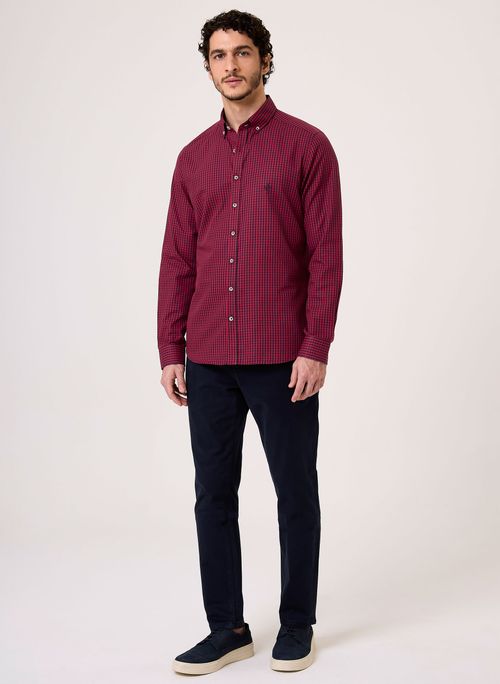 Camisa Milano Fio Tinto Vichy Dudalina Masculina