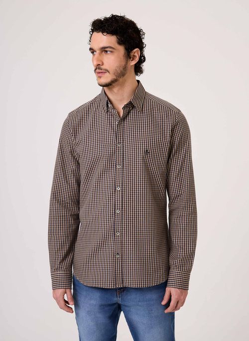 Camisa Milano Fio Tinto Vichy Dudalina Masculina