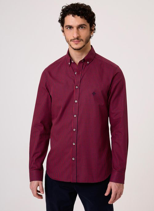 Camisa Milano Fio Tinto Vichy Dudalina Masculina