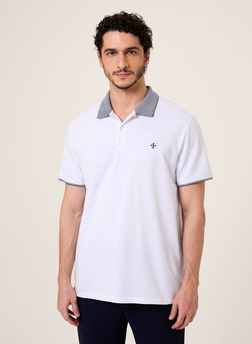 Polo Piquet Gola Binada Dudalina Masculina