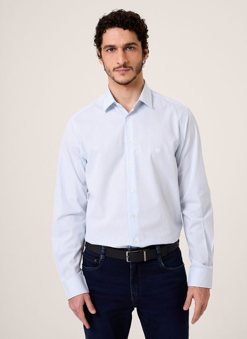 Camisa Slim Fio Tinto Xadrez Dudalina Masculina