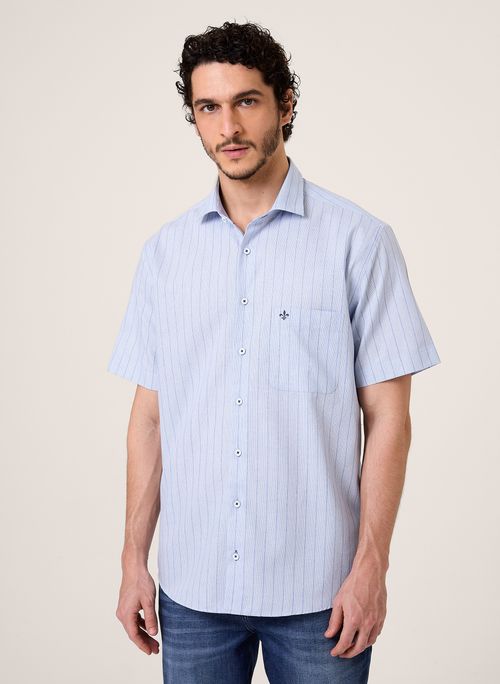 Camisa Comfort Listrada Dudalina Masculina