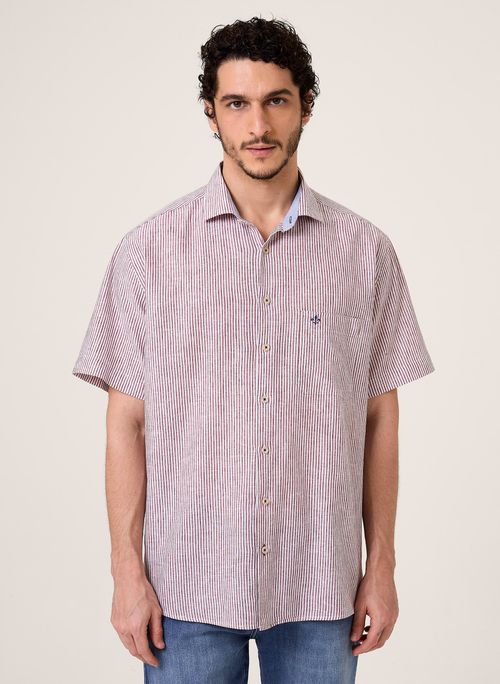 Camisa Comfort Linenblend Dudalina Masculina