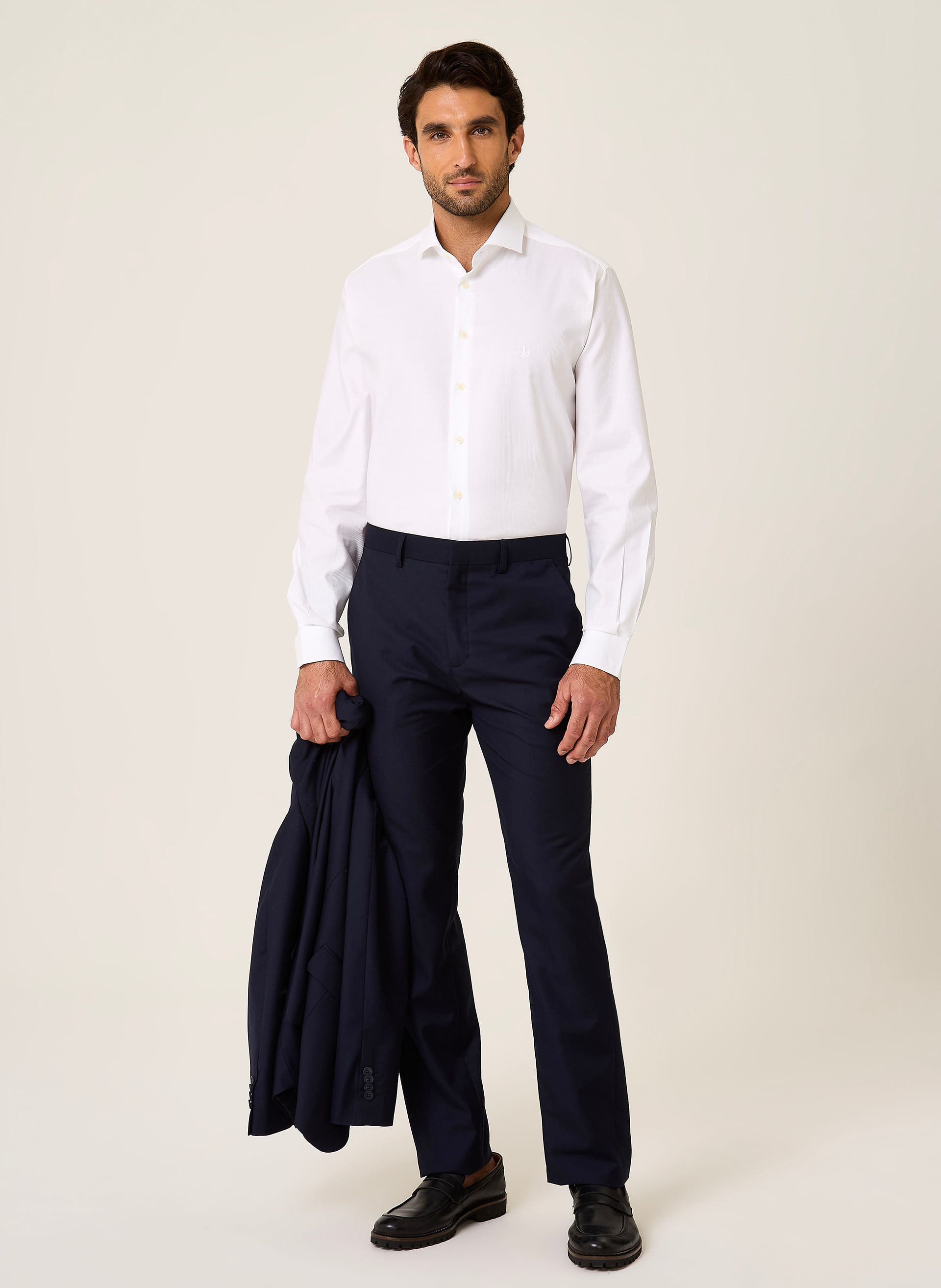 Camisa Slim Maquinetada Dudalina Masculina