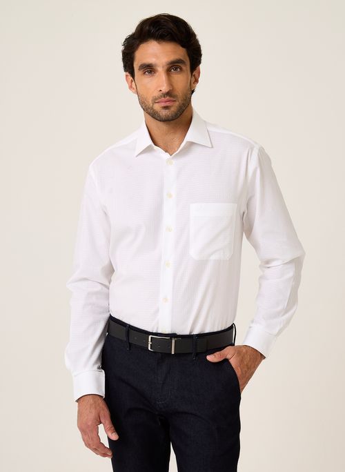 Camisa Comfort Maquinetada Dudalina Masculina