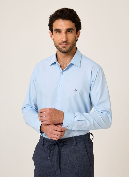 Camisa Slim Fit Tricoline Lis Dudalina Masculina